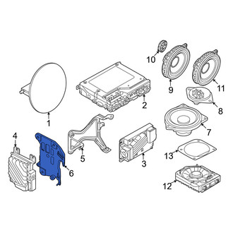 Mini OE - Front Radio Amplifier Bracket