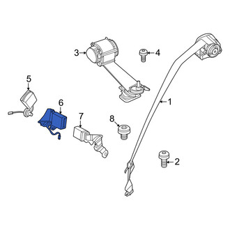Mini OE - Rear Center Right Seat Belt Receptacle