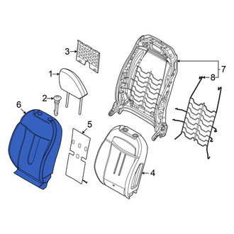 Mini OE - Front Left Seat Back Cushion Cover