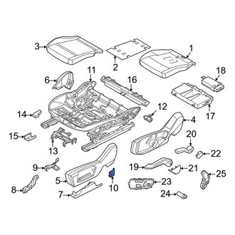 Mini OE - Front Right Seat Trim Panel Cap