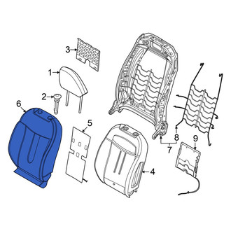 Mini OE - Front Left Seat Back Cushion Cover