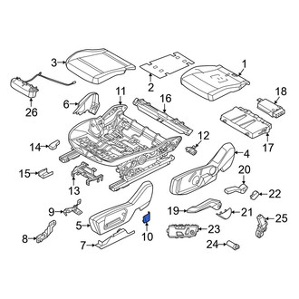 Mini OE - Left Seat Trim Panel Cap