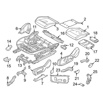 Mini OE - Seats & Tracks - Passenger Seat Components (Seat Cushion, Sport Seats)
