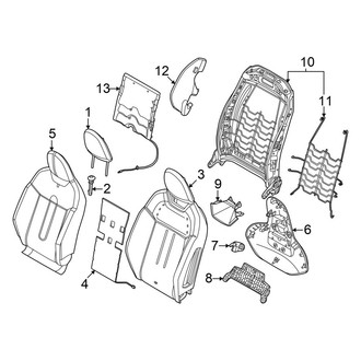 Mini OE - Seats & Tracks - Driver Seat Components (Seat Back, Sport Seats)