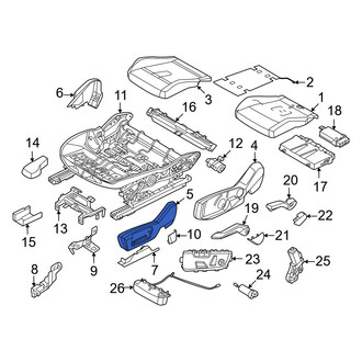 Mini OE - Front Left Outer Seat Trim Panel