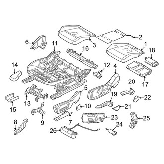 Mini OE - Seats & Tracks - Driver Seat Components (Seat Cushion, Sport Seats)
