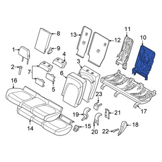 Mini OE - Rear Left Outer Seat Back Frame