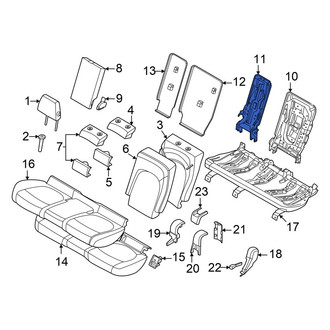 Mini OE - Rear Center Seat Back Frame