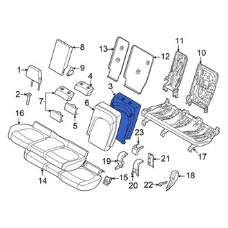Mini OE - Rear Left Seat Back Cushion