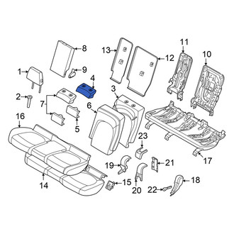 Mini OE - Rear Upper Center Seat Back Cushion