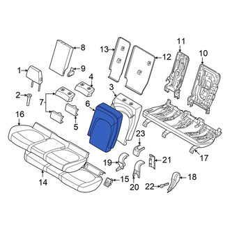 Mini OE - Front Right Seat Back Cushion Cover