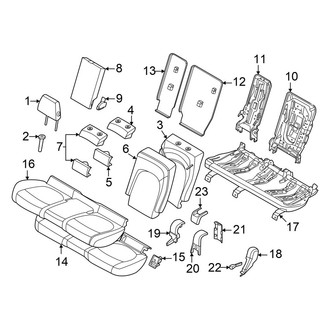Mini OE - Seats & Tracks - Rear Seat Components
