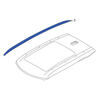 Mini OE - Left Roof Luggage Carrier Side Rail