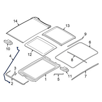 Mini OE - Front Sunroof Drain Hose