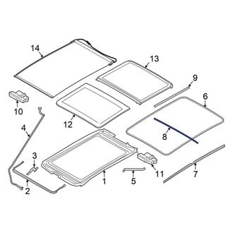 Mini OE - Inner Sunroof Glass Seal