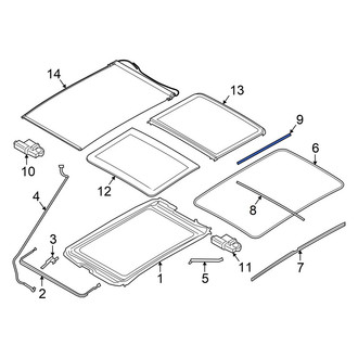 Mini OE - Outer Sunroof Frame Seal