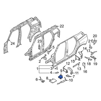 Mini OE - Rear Left Lower Body A-Pillar Baffle Plate