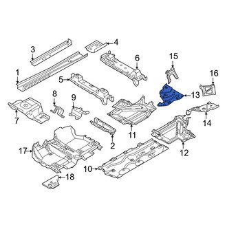 Mini OE - Rear Right Floor Pan Splash Shield