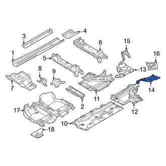 Mini OE - Rear Left Floor Pan Splash Shield
