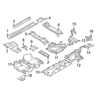 Mini OE - Pillars, Rocker & Floor - Floor & Rails (Gas)