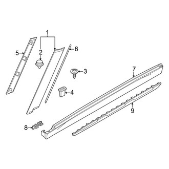 Mini OE - Pillars, Rocker & Floor - Exterior Trim (Gas)