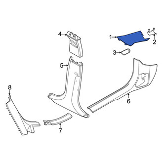 Mini OE - Right Body A-Pillar Trim Panel