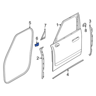 Mini OE - Front Left Door Glass Seal