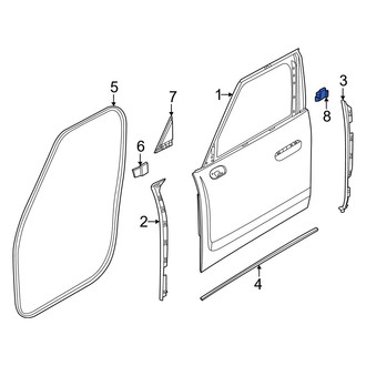 Mini OE - Rear Left Door Glass Seal