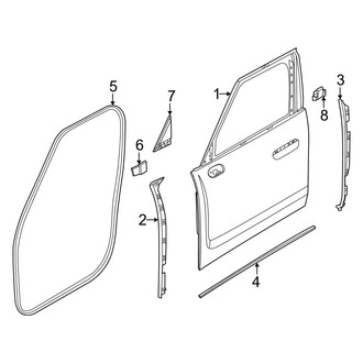 Mini OE - Front Door - Door & Components (Gas)