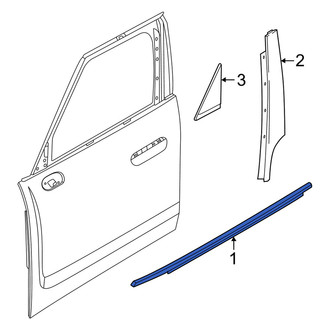 Mini OE - Front Left Door Belt Molding