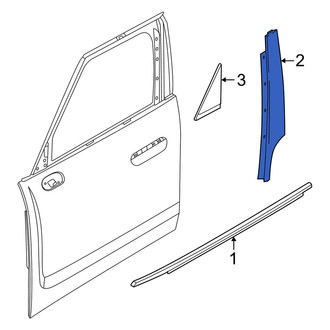 Mini OE - Front Left Rearward Door Applique