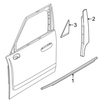 Mini OE - Front Door - Exterior Trim (Gas)