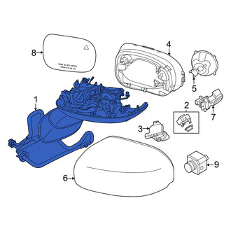 Mini OE - Front Left Door Mirror Base
