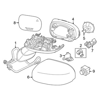 Mini OE - Front Door - Outside Mirrors (Gas)