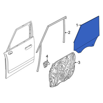 Mini OE - Front Left Door Glass