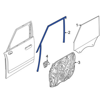 Mini OE - Front Right Window Channel