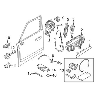 Mini OE - Front Door - Lock & Hardware (Gas)