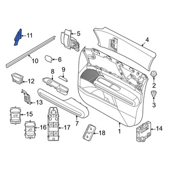 Mini OE - Rear Right Door Window Molding