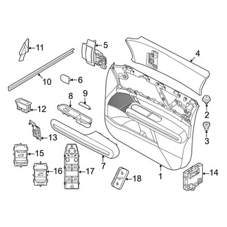 Mini OE - Front Door - Interior Trim (Gas)