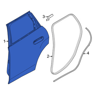 Mini OE - Rear Left Door Shell