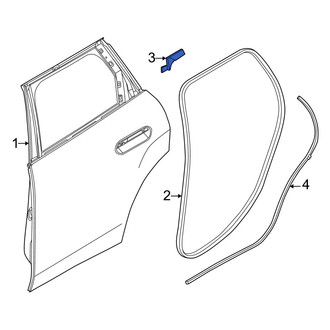 Mini OE - Front Left Forward Door Shell Seal