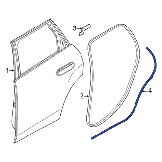 Mini OE - Rear Right Outer Door Seal