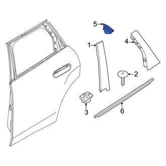 Mini OE - Rear Left Door Reveal Molding