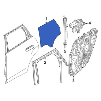 Mini OE - Front Right Door Glass
