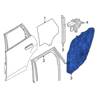 Mini OE - Rear Left Door Panel Carrier
