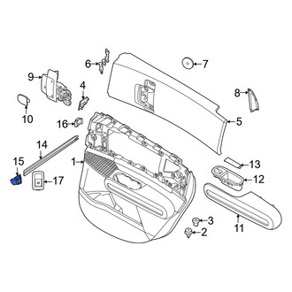 Mini OE - Front Left Door Glass Seal