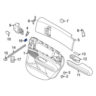 Mini OE - Rear Right Door Glass Seal