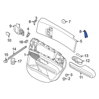 Mini OE - Rear Left Door Window Molding