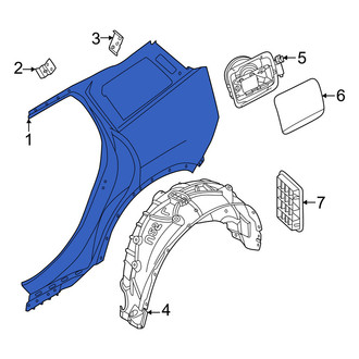 Mini OE - Rear Left Outer Quarter Panel