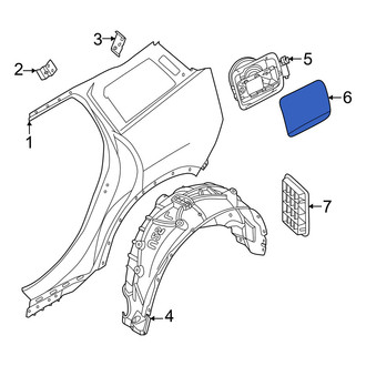 Mini OE - Rear Drive Motor Battery Pack Charging Port Door